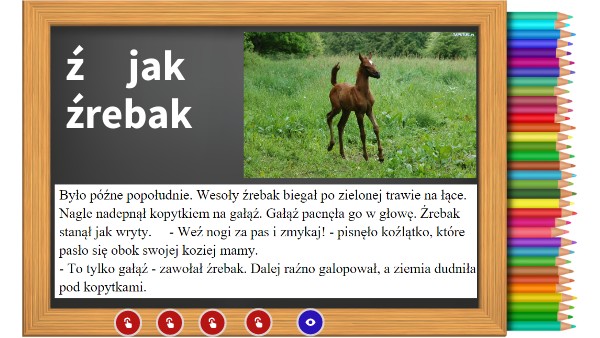 ź jak źrebak Ułóż Treść Zadania Do Ilustracji