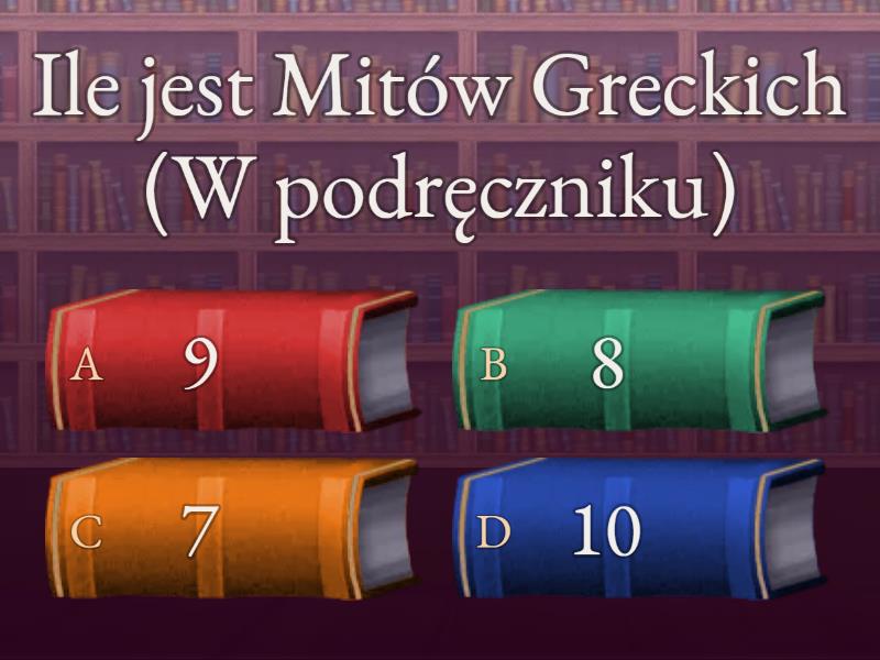 Test Z Mitow Greckich Klasa 5