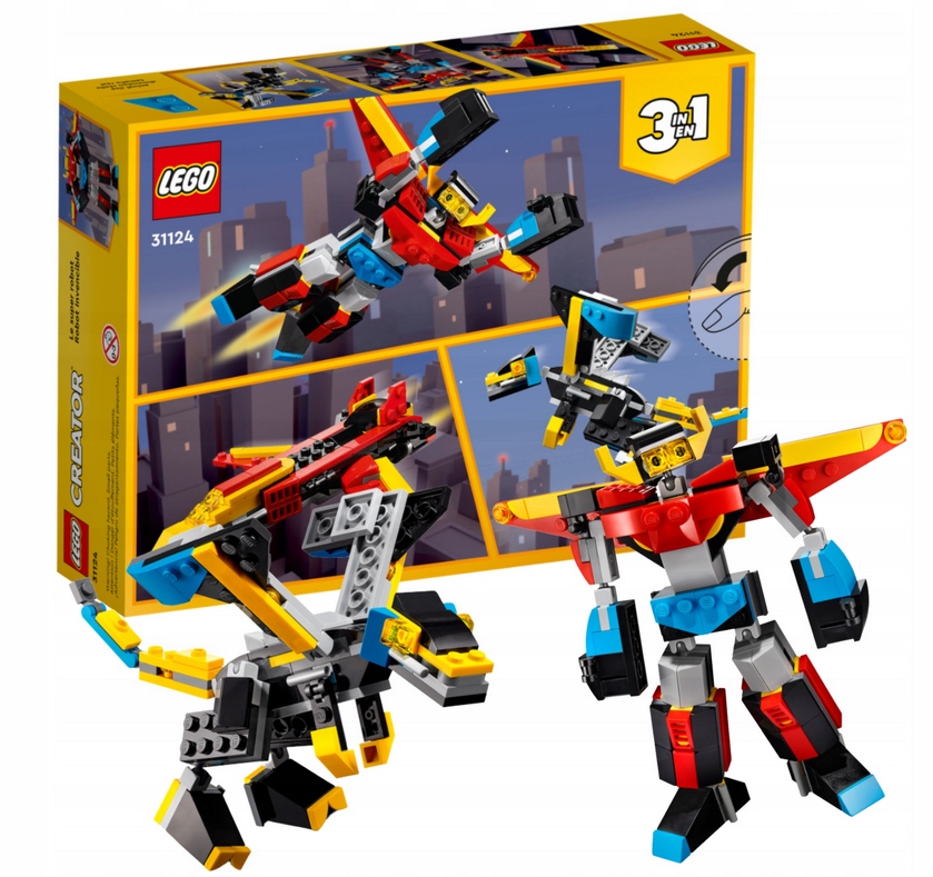 ZABAWKA KLOCKI LEGO CREATOR 3W1 ROBOT DLA DZIEWCZYNKI CHŁOPCA 6 LATKA+ Zabawki Dla 6 Latka Chlopca