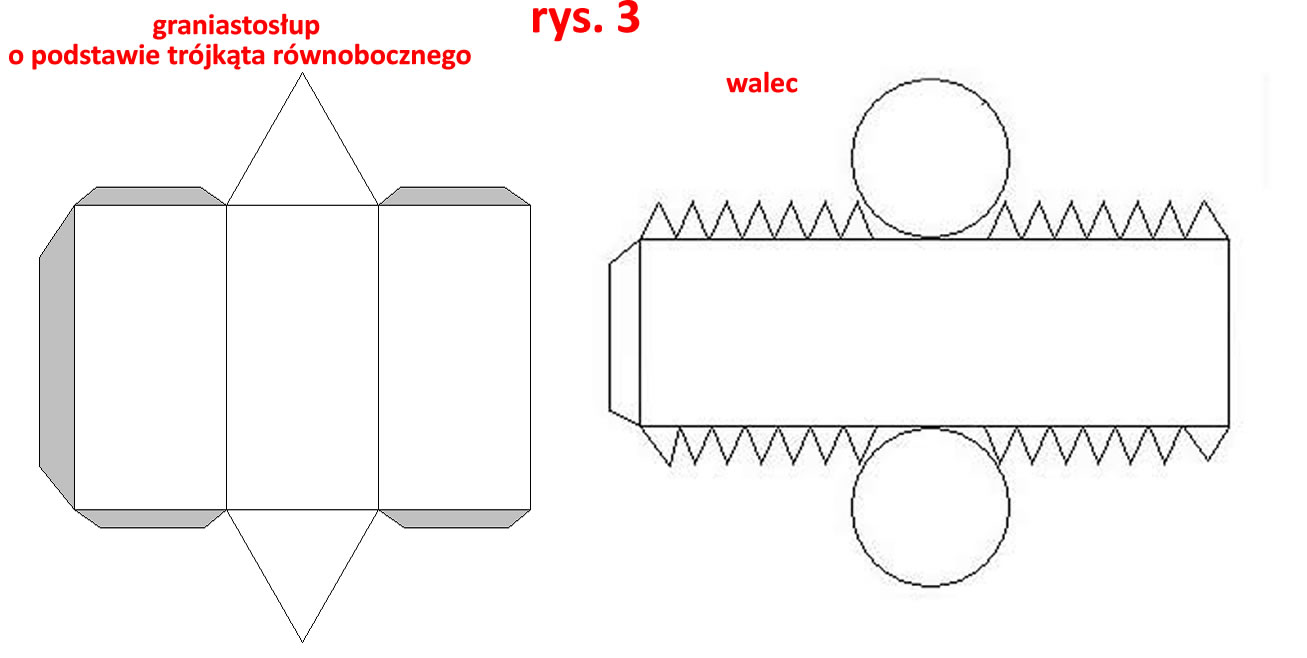 Siatki Figur Geometrycznych Do Wydrukowania