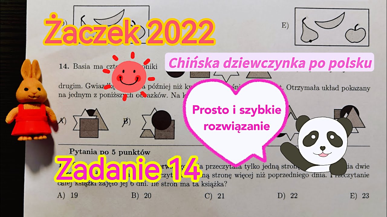 Żaczek 2022/Zadanie 14 /Rozwiązanie/Odpowiedź/Kangur Matematyczny/Klasy Kangurek Testy Matematyczne Klasa 2