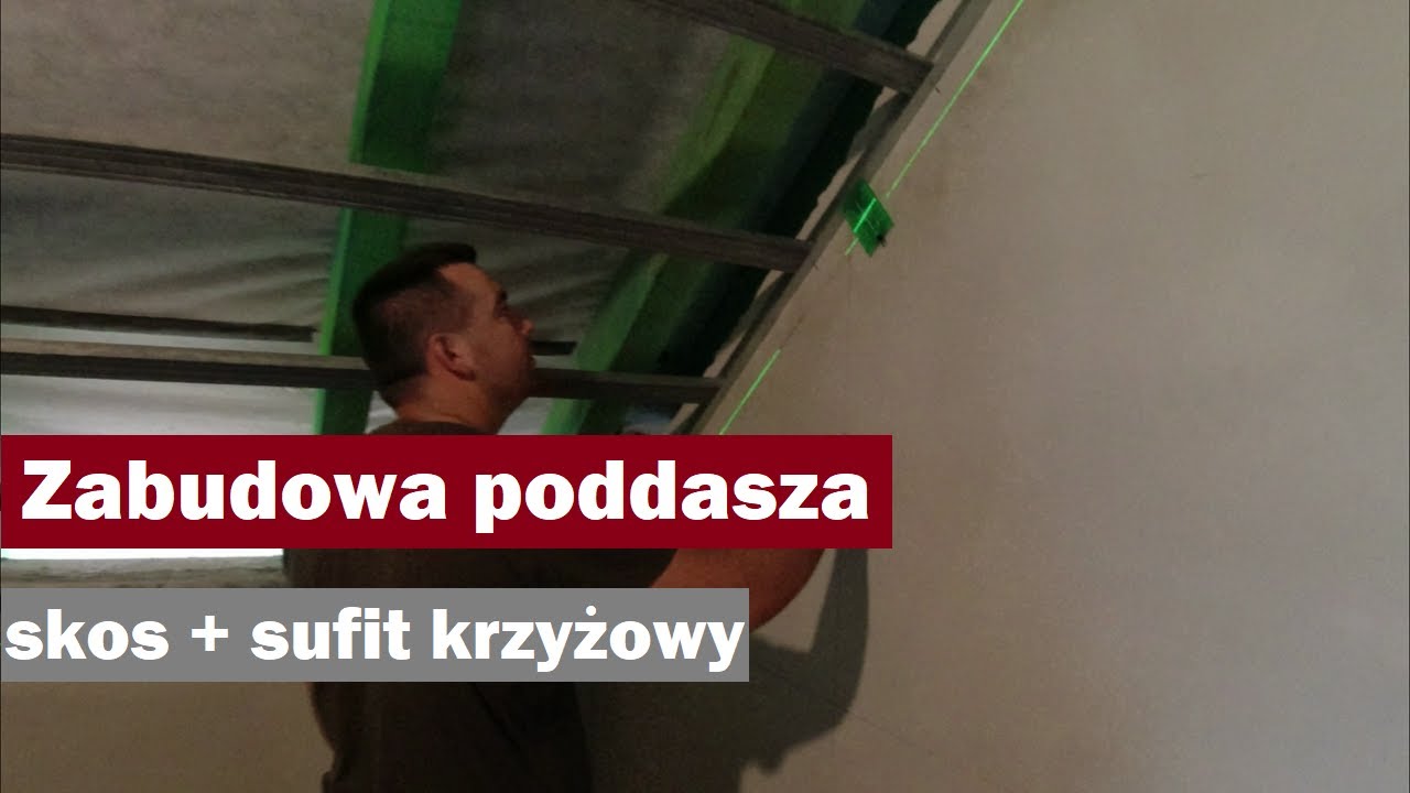 Zaczynamy zabudowę poddasza| Montaż profili CD na skosach| sufit Jak Wyznaczyć Płaszczyznę Skosu Poddasza