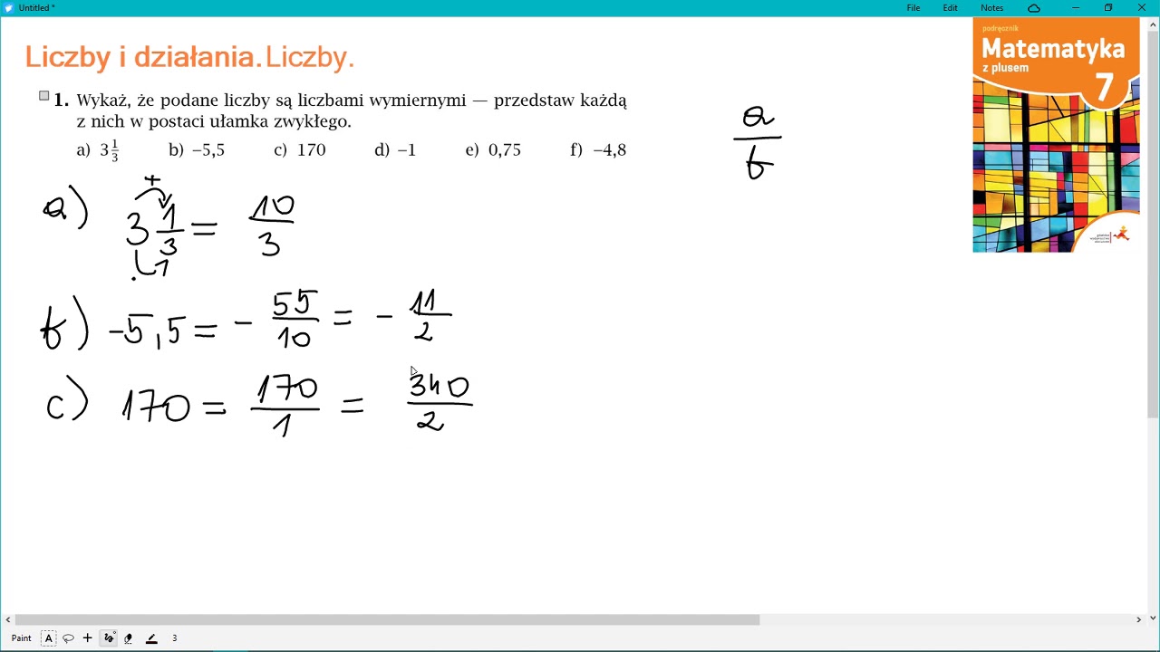 zad. 1 str. 11 LICZBY I DZIAŁANIA. Matematyka z plusem 7 - YouTube Sprawdzian Matematyka Z Plusem Liczby I Dzialania Klasa 7 Test A