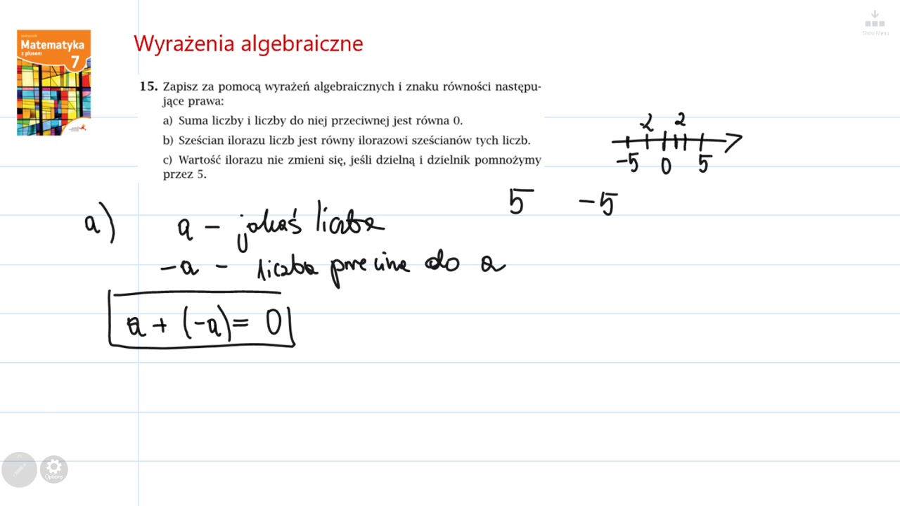 zad. 15 str. 158 WYRAŻENIA ALGEBRAICZNE. Matematyka z plusem 7 - YouTube Wyrażenia Algebraiczne I Równania Sprawdzian Klasa 6
