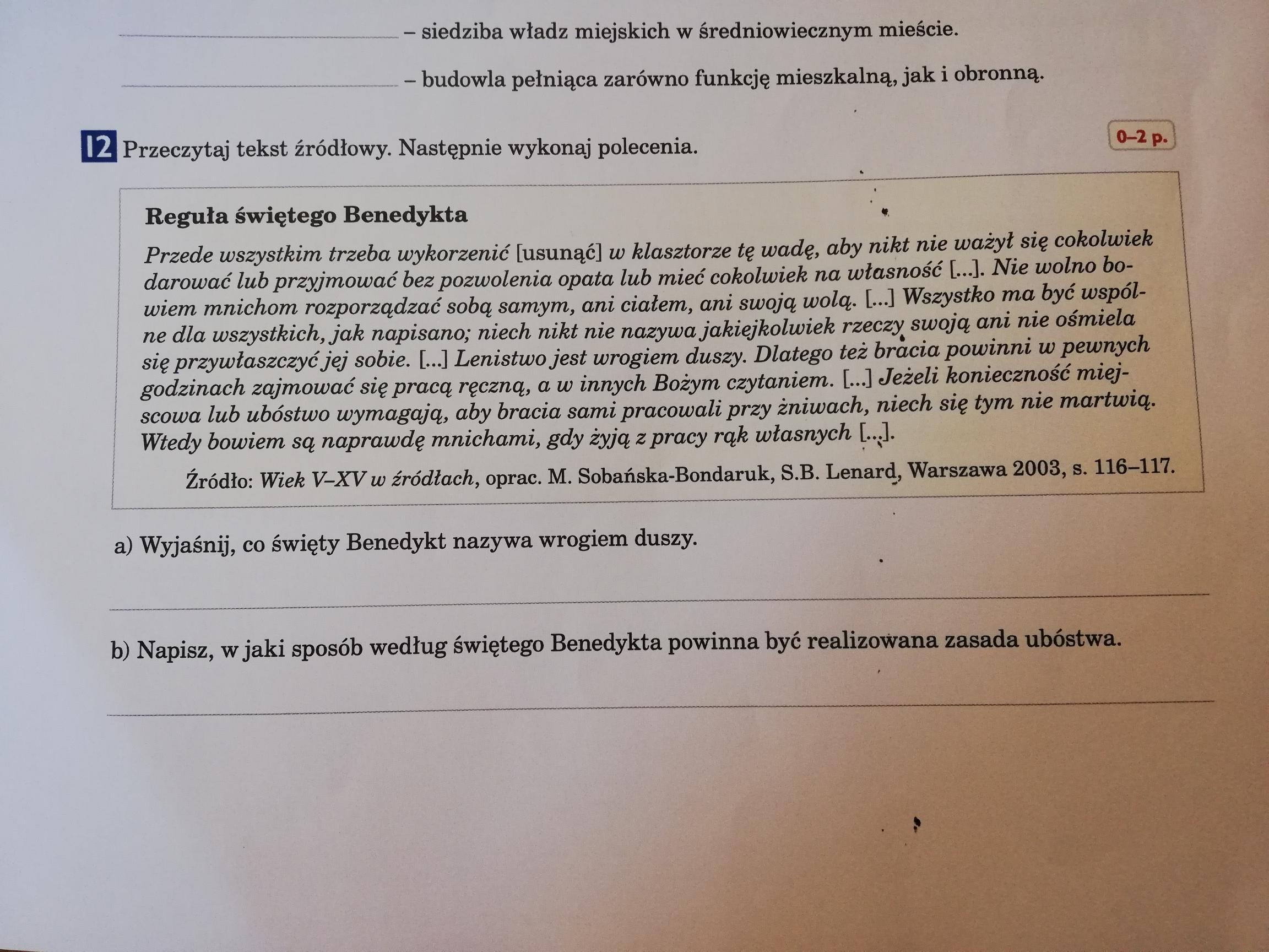 Zad. Przeczytaj tekst źródłowy. Wykonaj polecenia. - Brainly.pl Przeczytaj Tekst I Wykonaj Związane Z Nim Polecenia