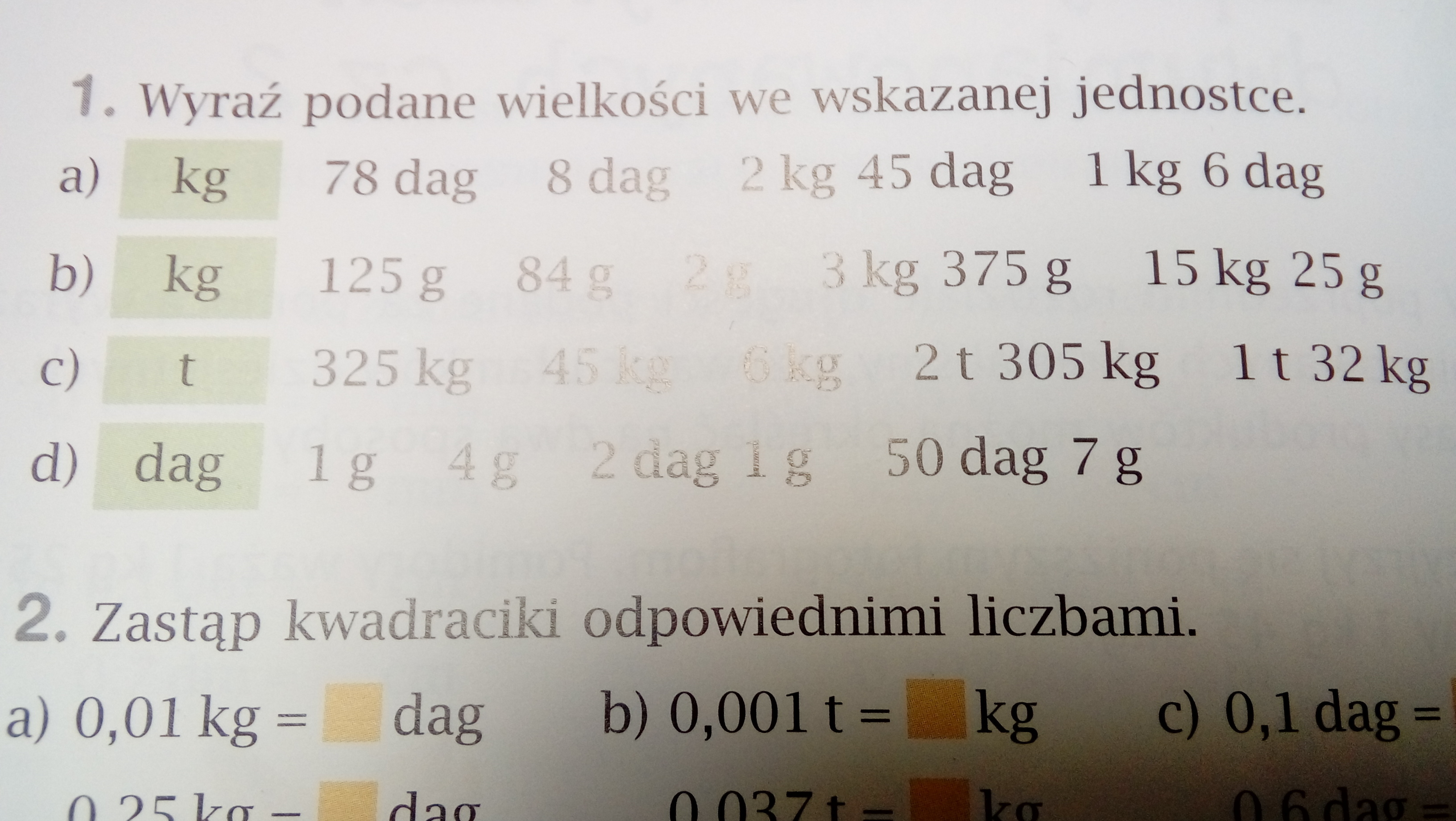 Zadania 1 pomórzcie. - Brainly.pl 35 Dag Ile To Kg