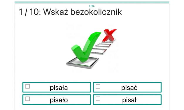Zadania, ćwiczenia i quizy z j. polskiego: Części mowy: Klasa 4 Quizy Z Języka Polskiego Klasa 6