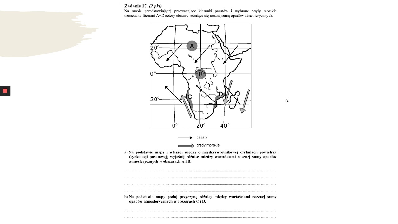 Zadania maturalne Geografia atmosfera - YouTube Sprawdzian Geografia Klasa 1 Liceum Atmosfera