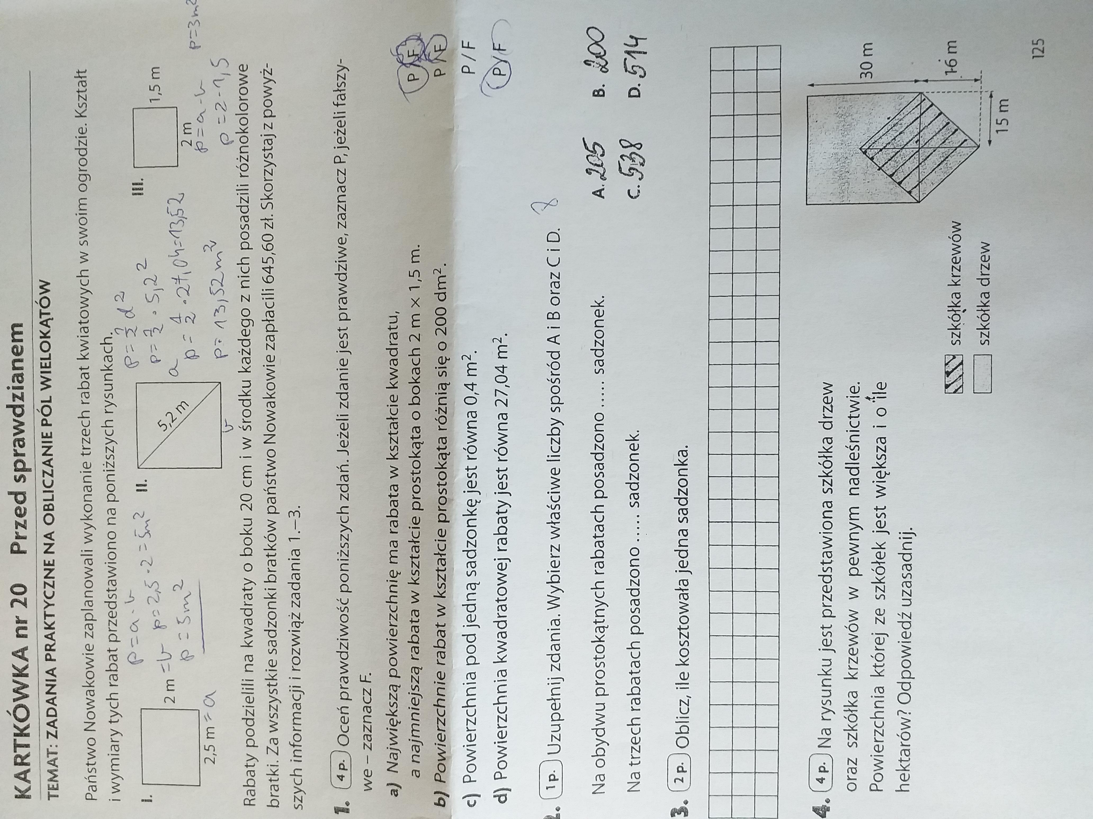 Test Z Wielokatow Klasa 5