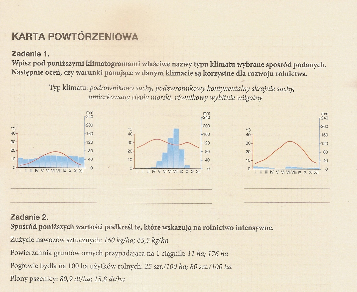 zadania w załączniku (Karta powtórzeniowa -oblicza geografii)daje NAJ Oblicza Geografii Sprawdzian Globalna Gospodarka