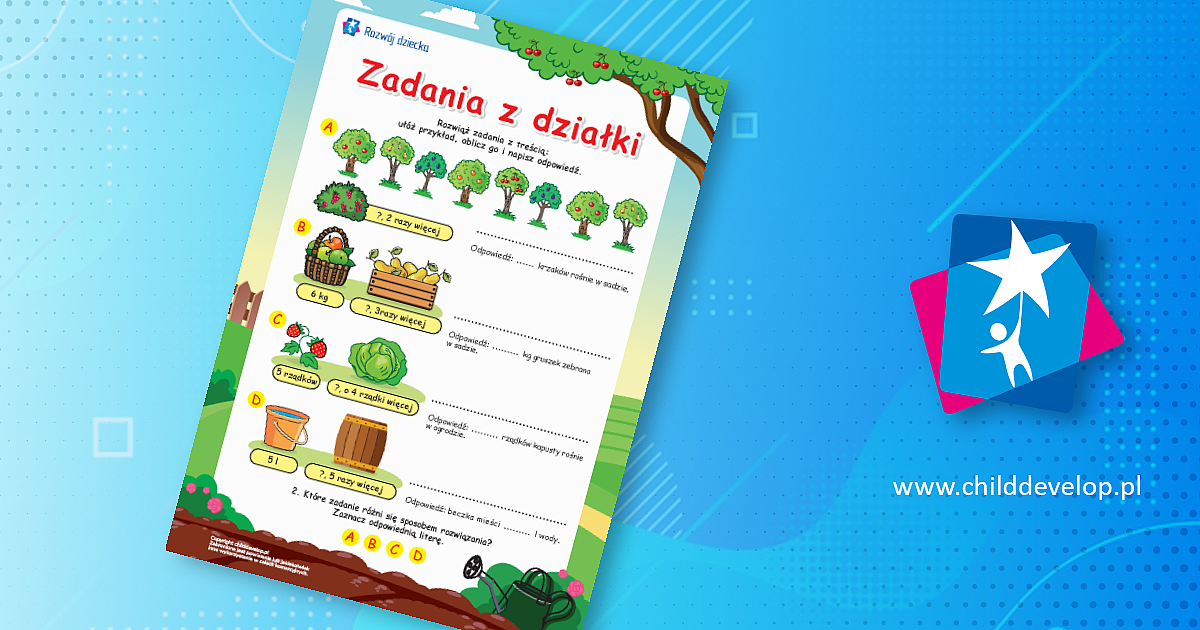 Zadania z działki: rozwiązujemy proste zadania tekstowe różnego rodzaju Proste Zadania Tekstowe Klasa 2