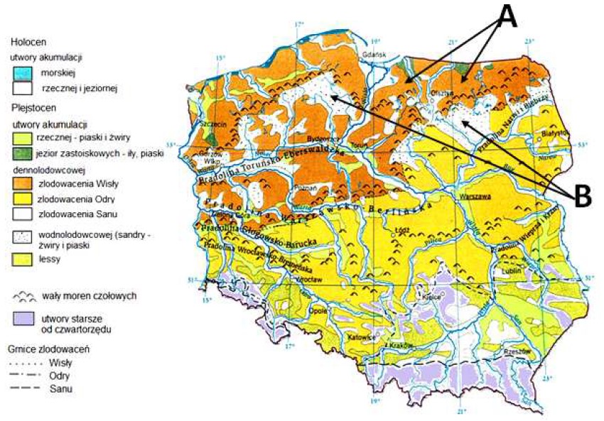Zadanie 19 / geografia Polski - Środowisko przyrodnicze - zadania z Geografia Srodowisko Przyrodnicze Polski