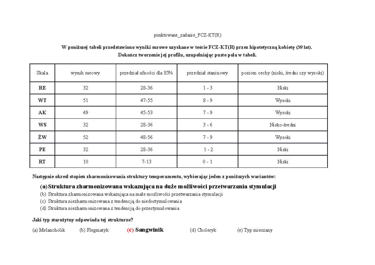 Zadanie 2 - punktowane_zadanie_FCZ-KT(R) W poniższej tabeli W Tabeli Przedstawiono Wyniki Badania Zaleznosci Aktywnosci Kinazy Pirogronianowej