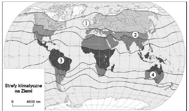 Zadanie 24 / geografia fizyczna - Atmosfera - zadania z geografii Atmosfera Sprawdzian