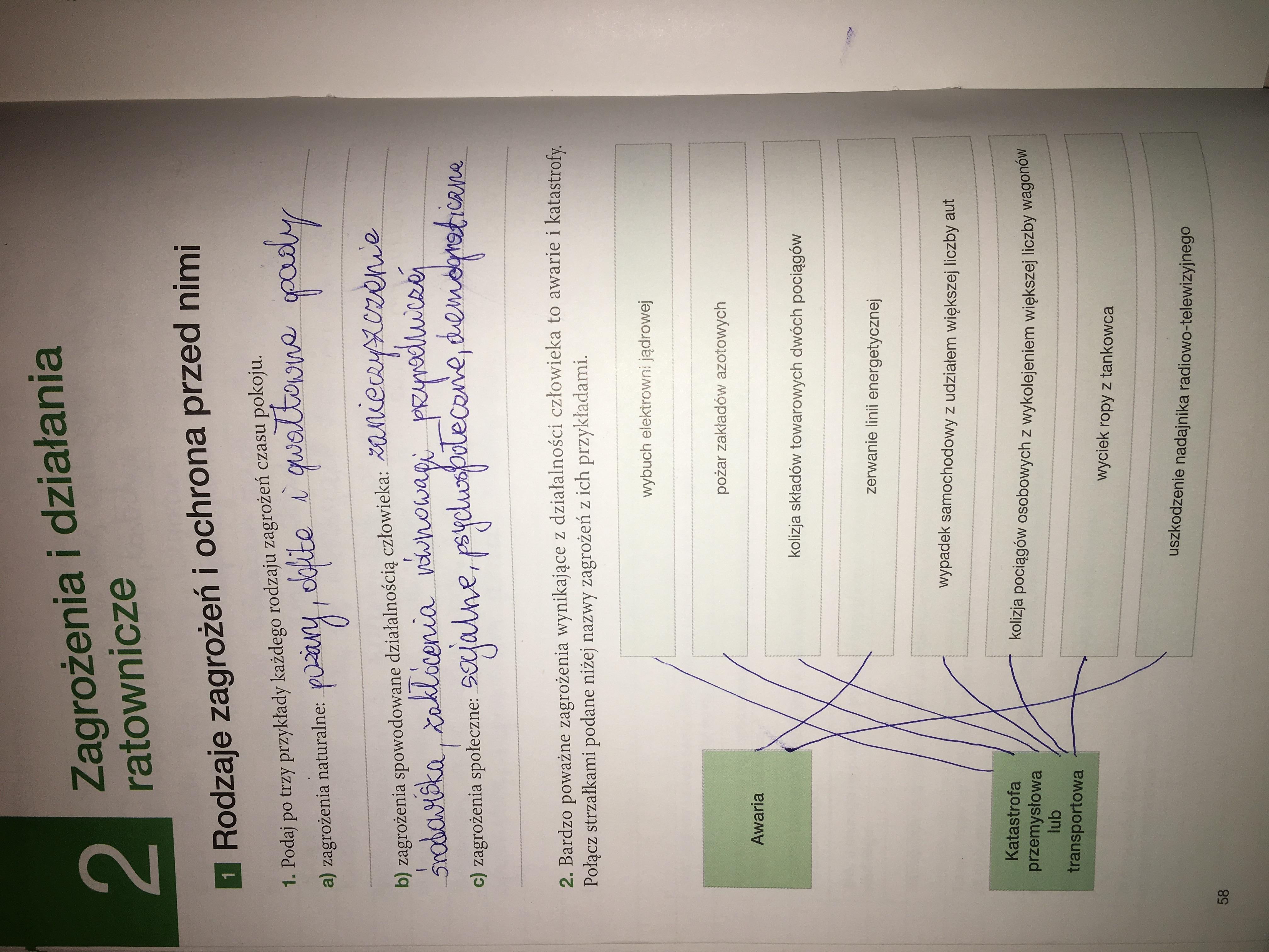 Zagrożenia i działania ratownicze edb 1 LO „Żyje i działam bezpiecznie Sprawdzian Z Edb Klasa 8 Dzial 1