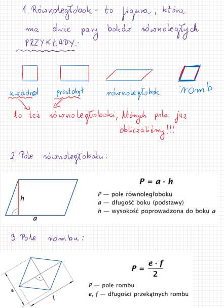 Rownolegloboki I Romby Test