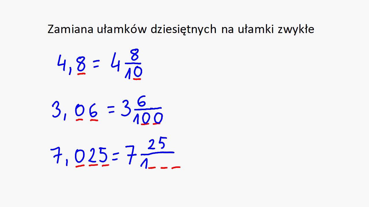 Zamiana Dokumentw Xps Do Pdf I Odwrotnie Zamienianie Ulamkw Dziesietnych Na Zwykle