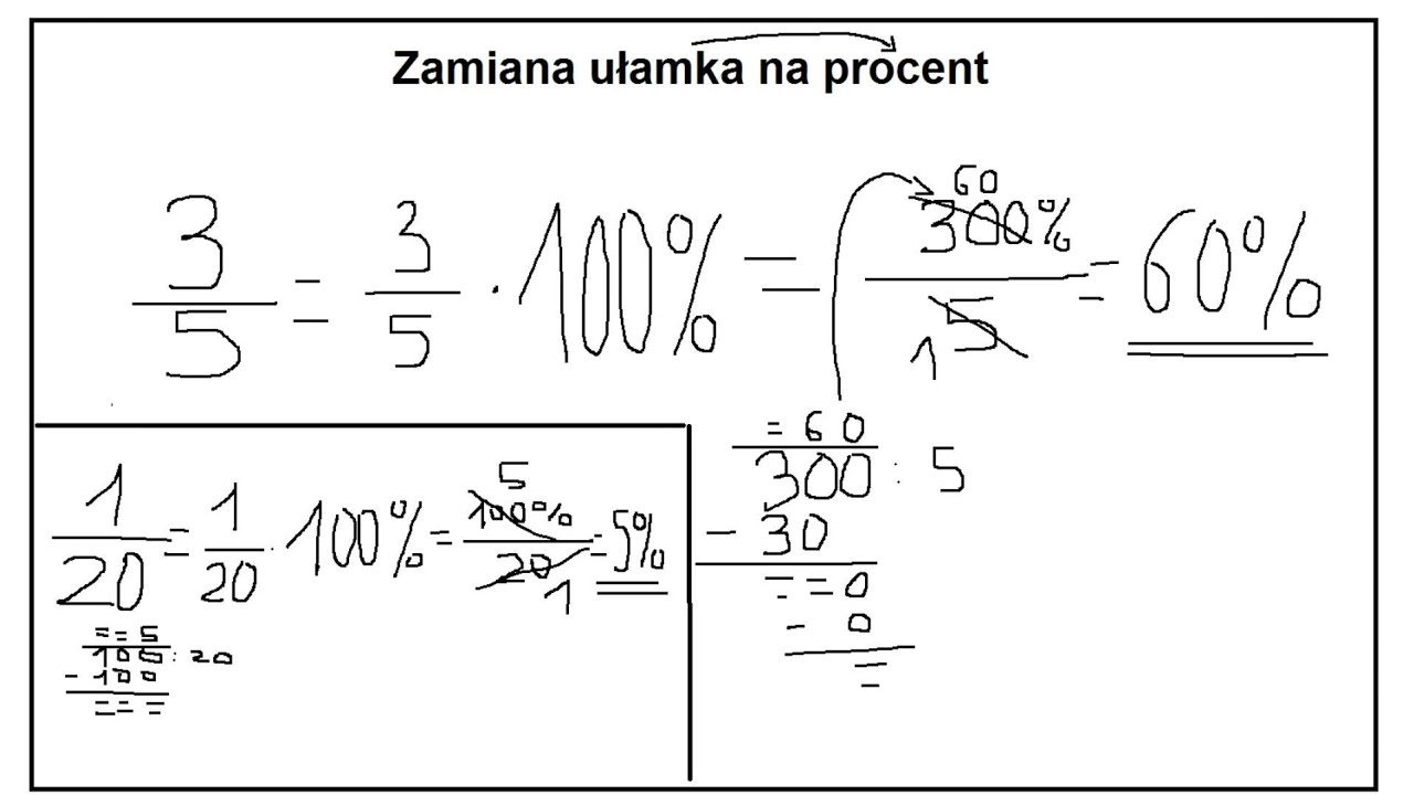 🔥 Zamiana ułamka na procent - Matematyka Szkoła Podstawowa - YouTube Jak Zamienić Procent Na Ułamek