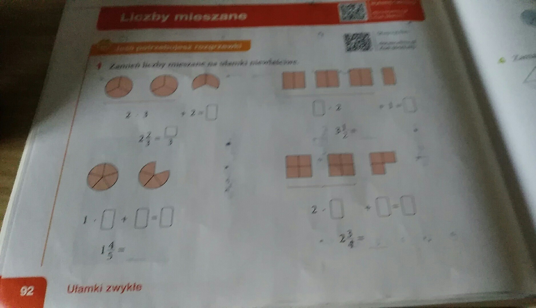 zamien liczby mieszane na ulamki niewlasciwe - Brainly.pl Uzupelnij Rysunki I Zamien Ulamki Niewlasciwe Na Liczby Mieszane