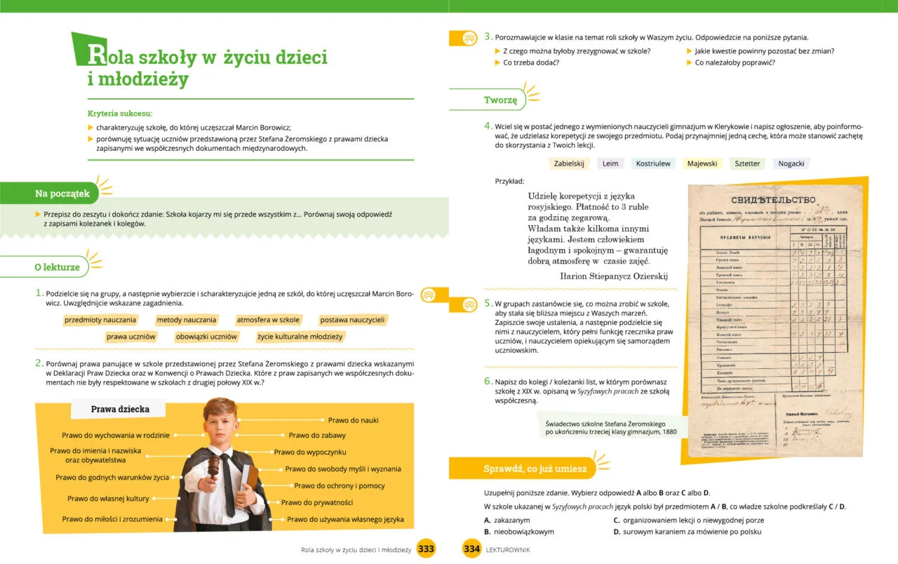 Polski Klasa 7 ćwiczenia Odpowiedzi