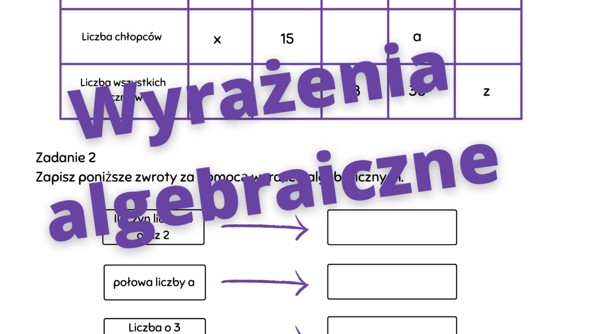 Zapisywanie Wyrazen Algebraicznych Klasa 6