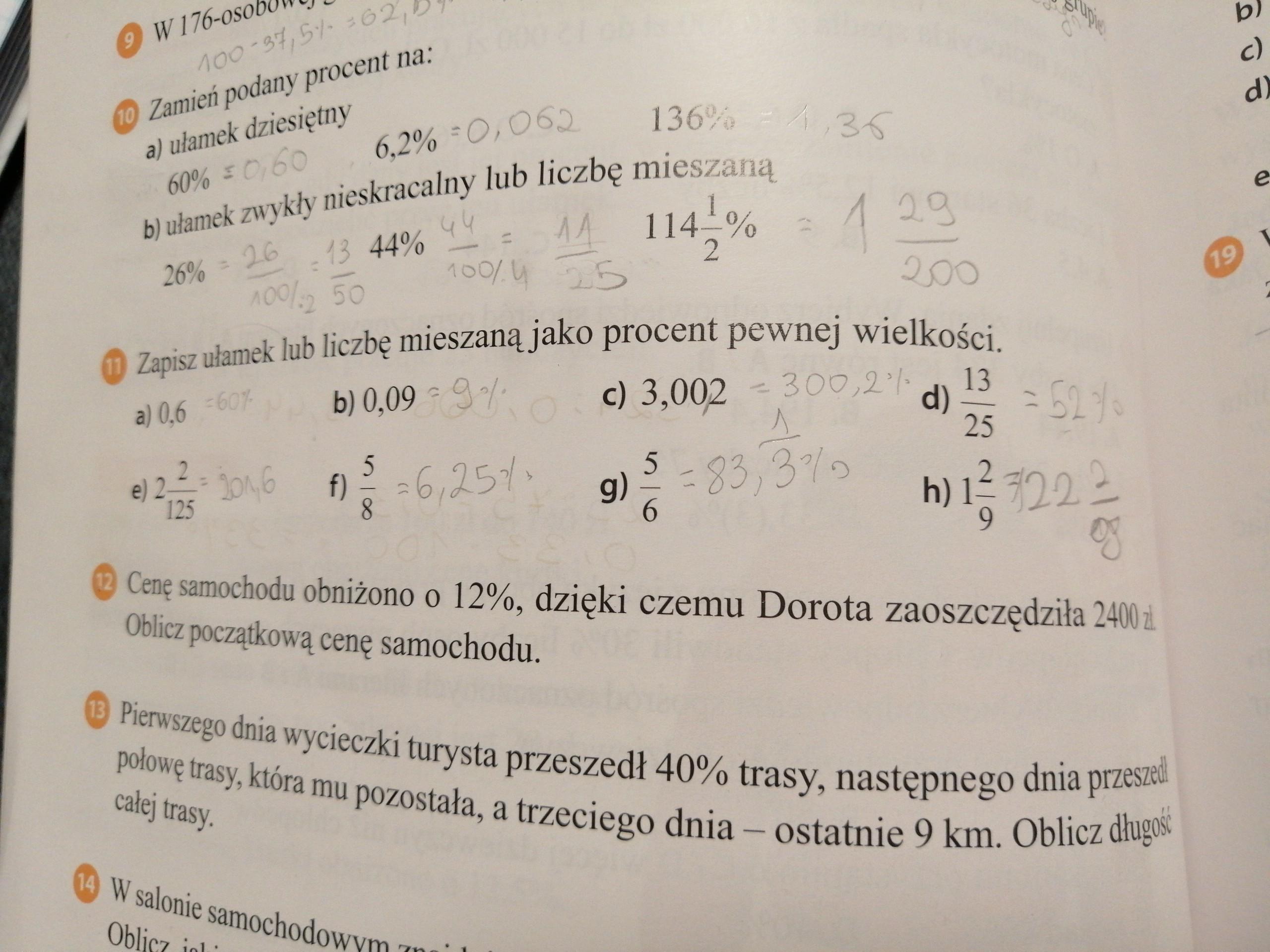 Zapisz Podaną Wielkość Za Pomocą Liczby Mieszanej