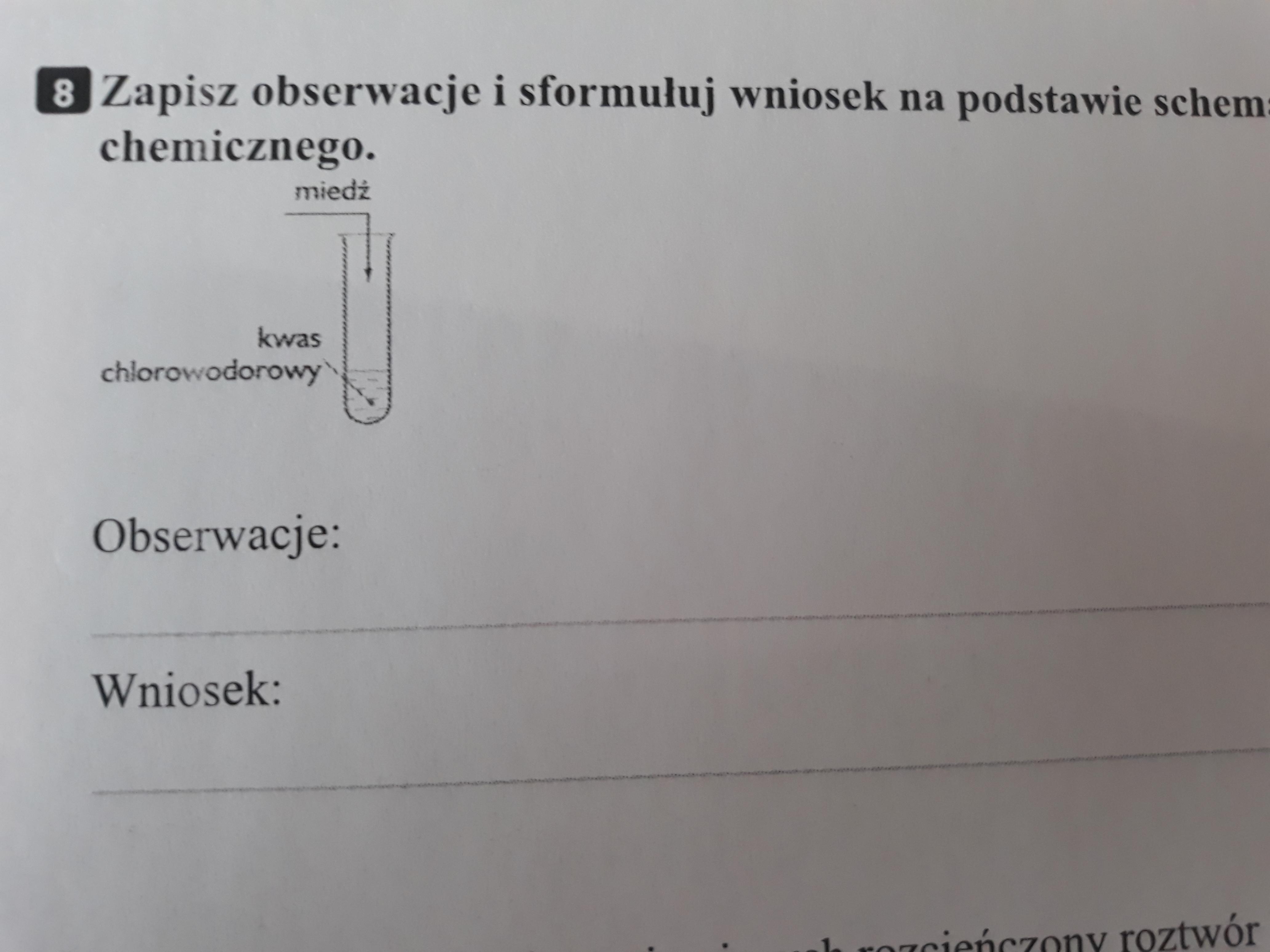 zapisz obserwację i sformułuj wniosek na podstawie schematu Na Podstawie Schematu Doświadczenia Zapisz Obserwacje I Sformułuj Wniosek