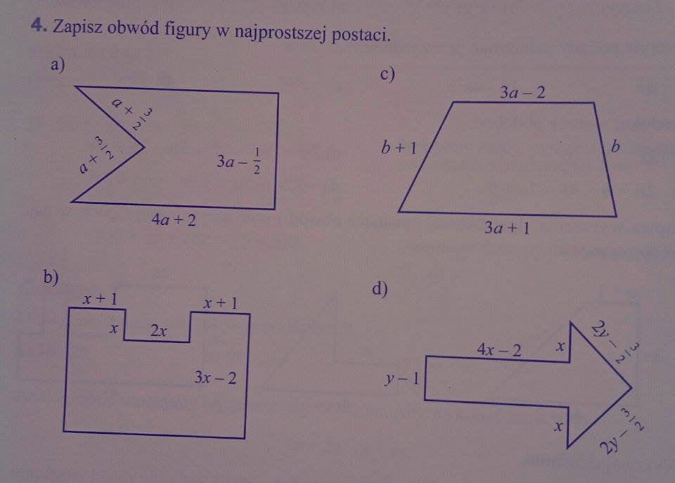 Zapisz Obwd Figury W Najprostszej Postaci