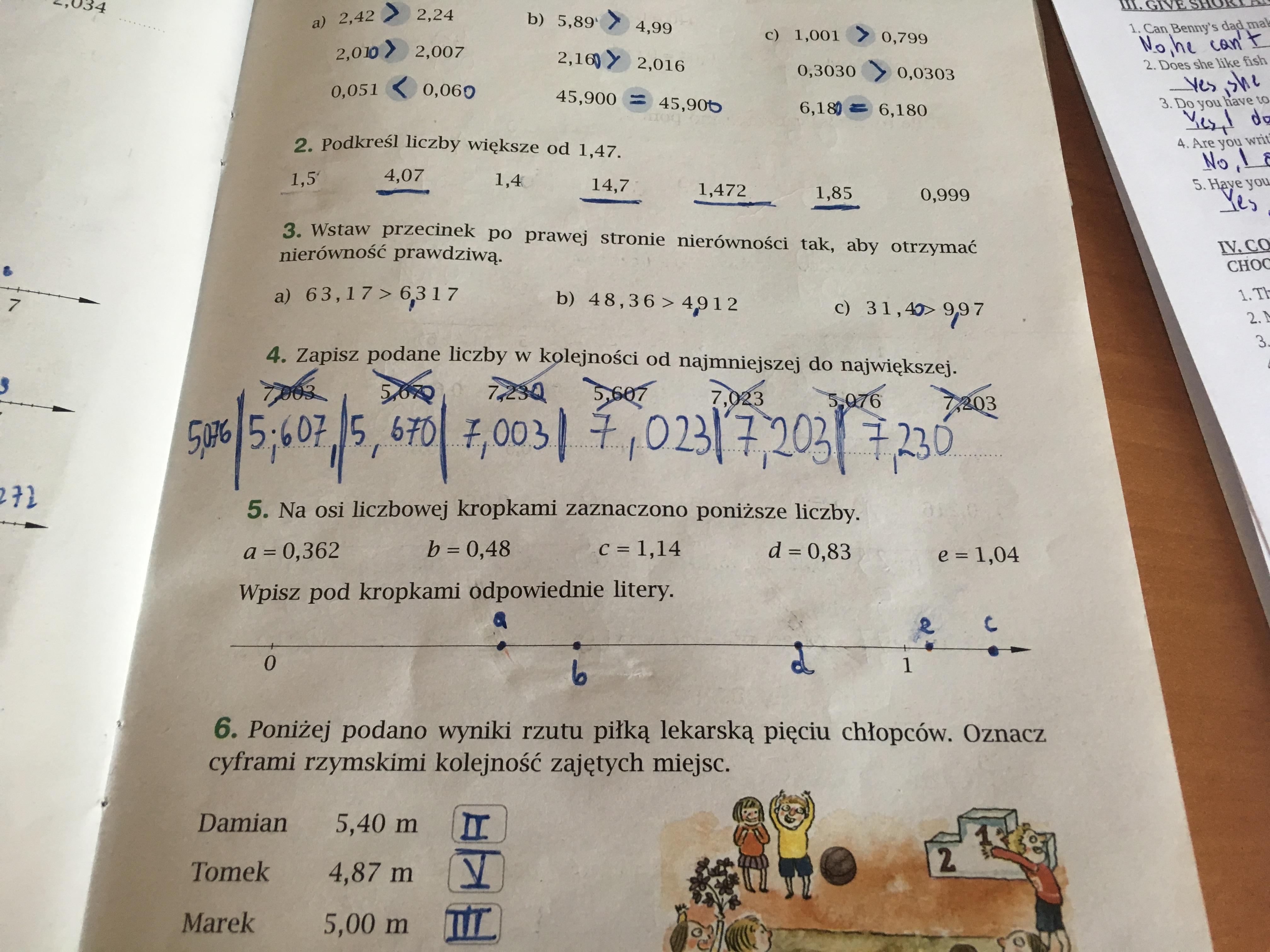 Zapisz Liczby W Kolejności Od Najmniejszej Do Największej