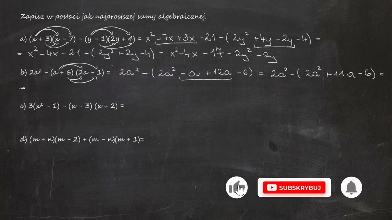 Zapisz W Postaci Sumy Algebraicznej 3x X 7