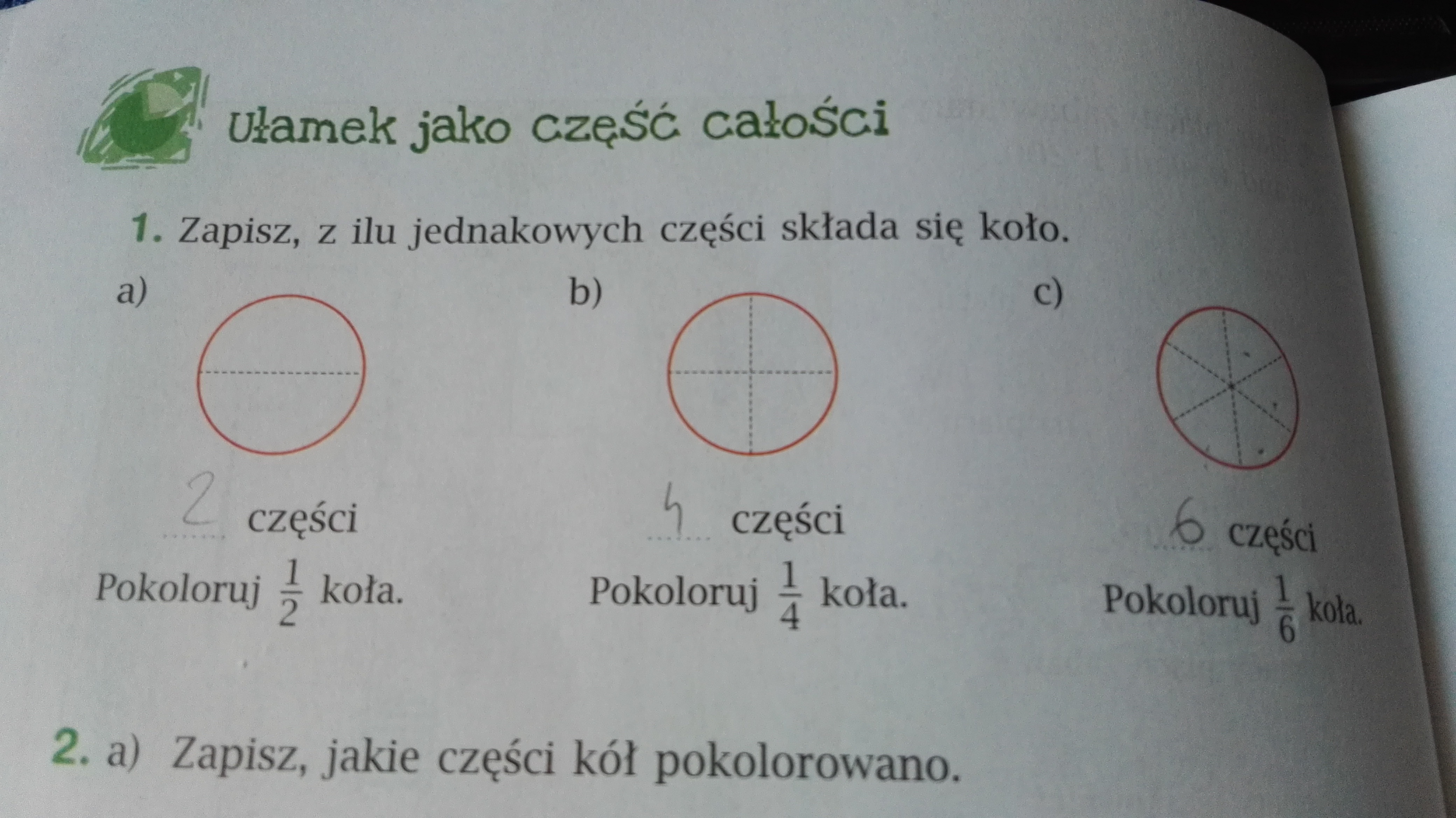 Zapisz Z Ilu Jednakowych Części Składa Się Koło