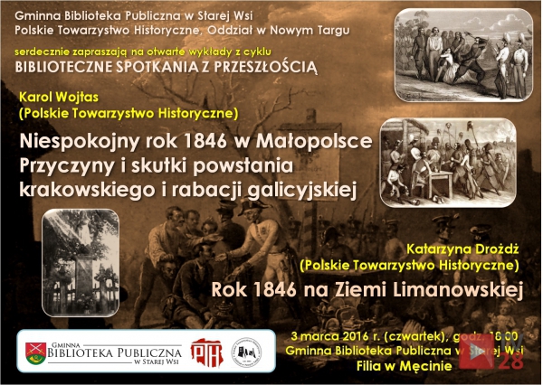 Zaproszenie na wykłąd: Przyczyny i skutki powstania krakowskiego i Przyczyny I Skutki Powstania Krakowskiego
