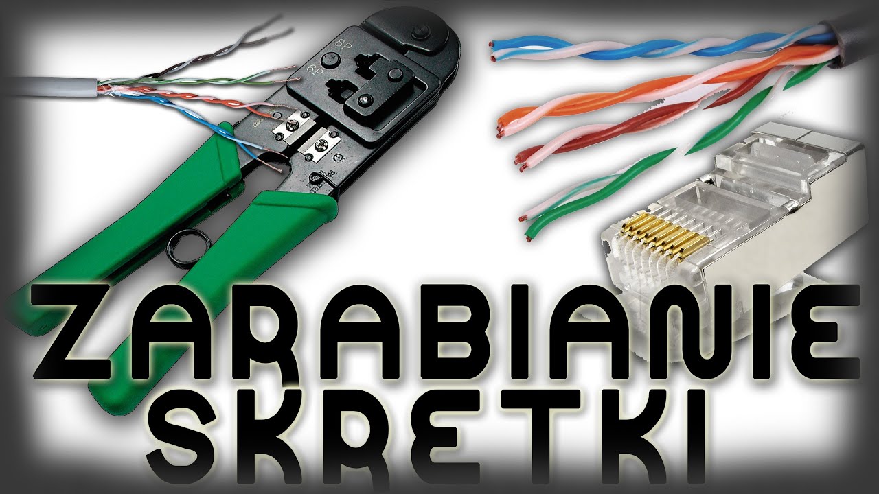 Zarabianie kabla sieciowego ETHERNET - RJ-45 | Jak zrobić skrętkę UTP Do Zarobienia Koncowek Kabla Utp Jest Stosowany Wtyk