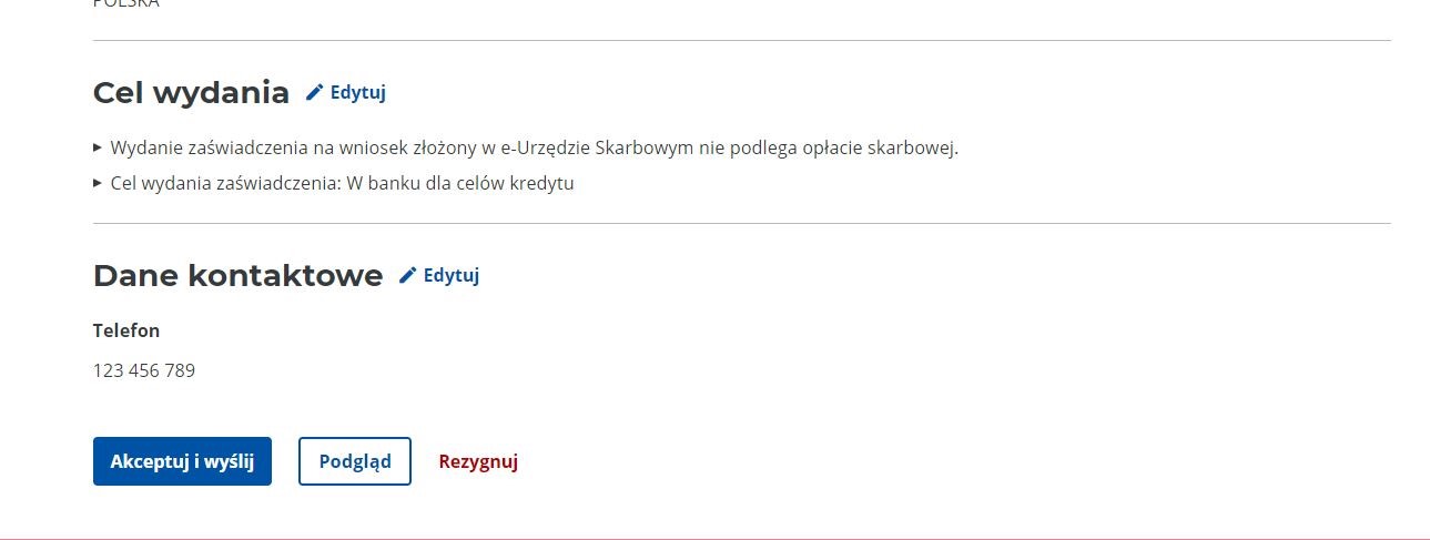 Zaświadczenie O Niezaleganiu W Podatkach Online