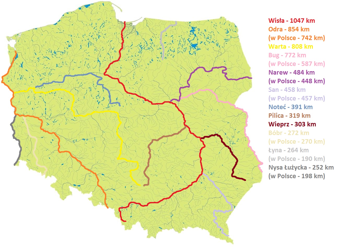 Zasoby wodne i rzeki Polski | Geografia24.pl Jaka Rzeka Plynie Przez Poznan