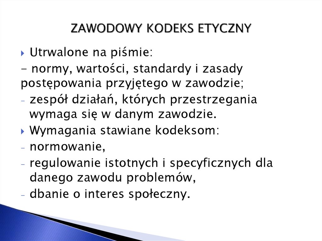 Zawodowy kodeks etyczny - презентация онлайн Kodeks Etyczny Fizjoterapeuty Rzeczypospolitej Polskiej