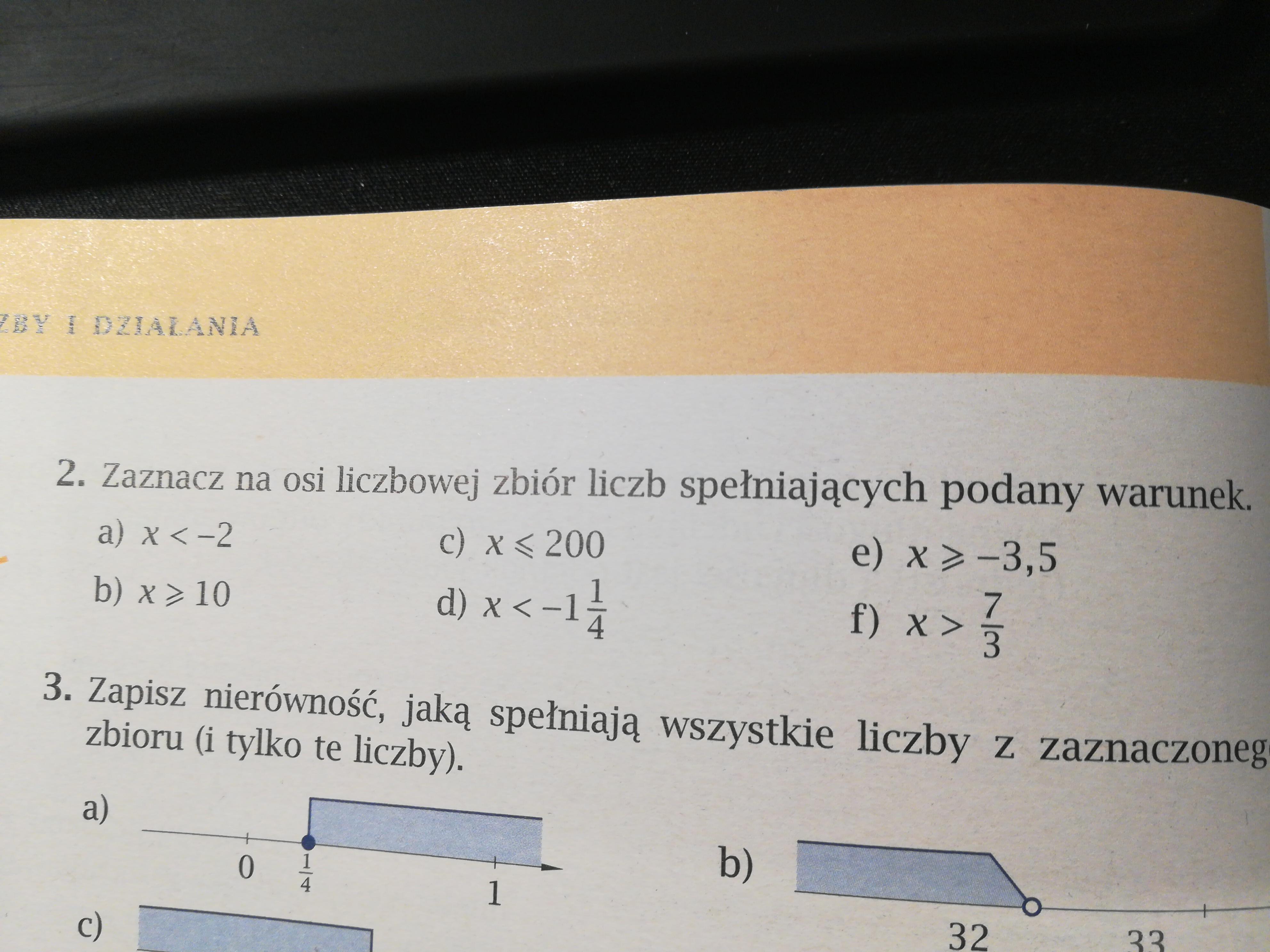 Zaznacz na osi liczbowej zbiór liczb spełniający podany warunek Ile Liczb Całkowitych X Spełnia Podany Warunek