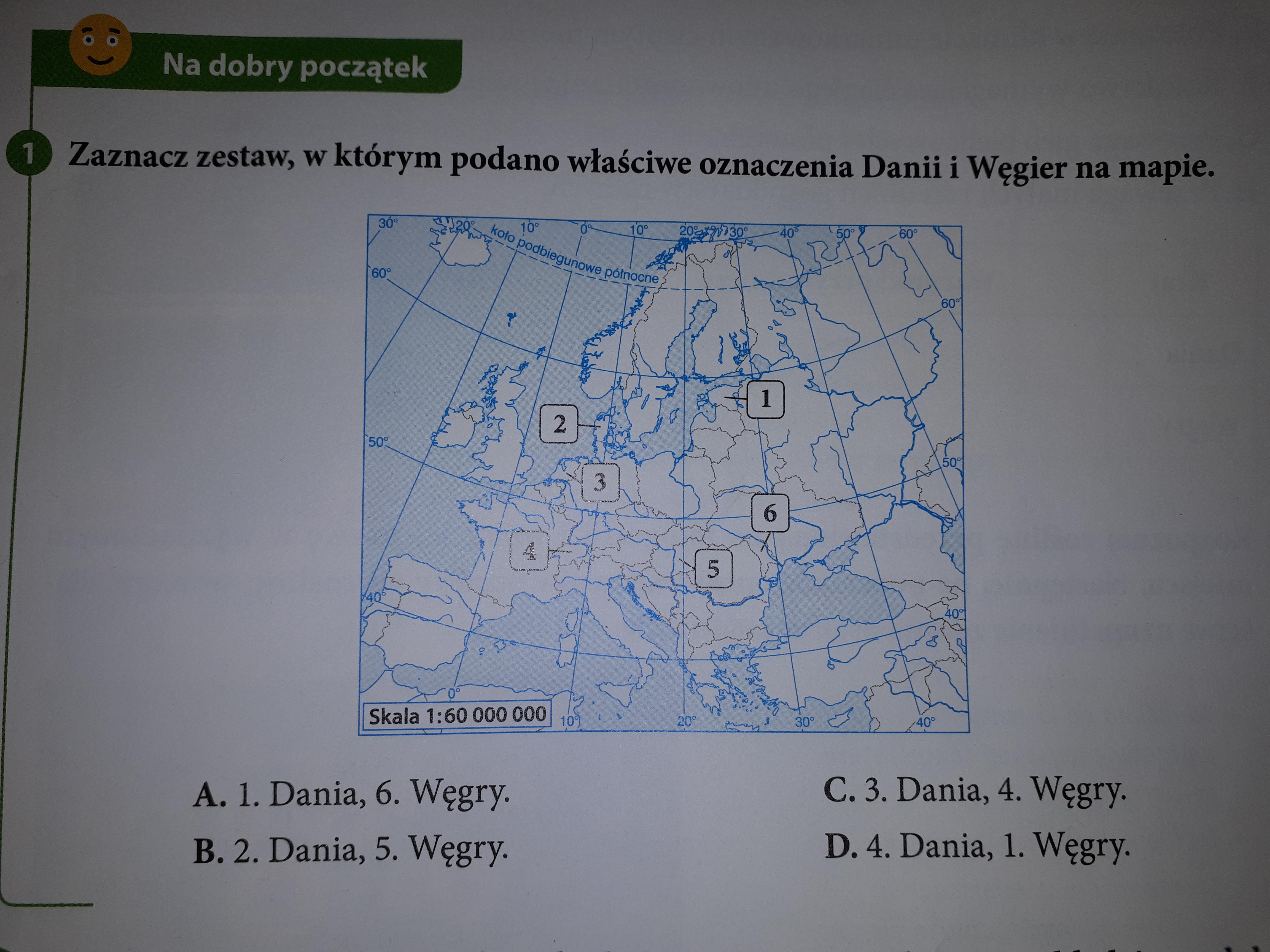 Zaznacz zestaw, w którym podano właściwe oznaczenia Danii i Węgier na Zaznacz Zdanie W Ktorym Podano Przyklad Populacji