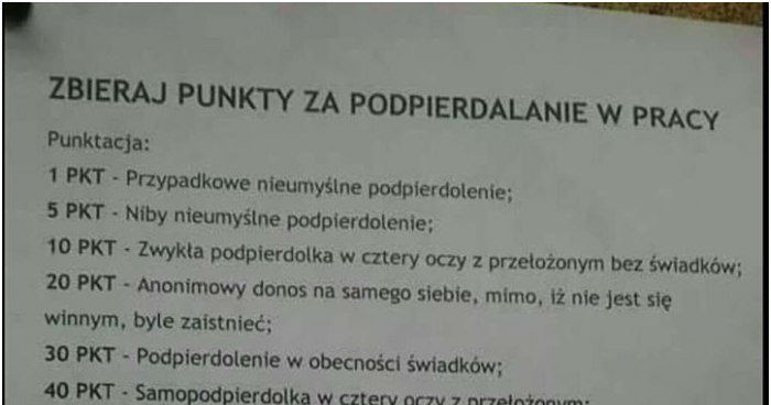 Zbieraj punkty za podpierdalanie w pracy memy, gify i śmieszne obrazki Punkty Za Podpierdalanie W Pracy