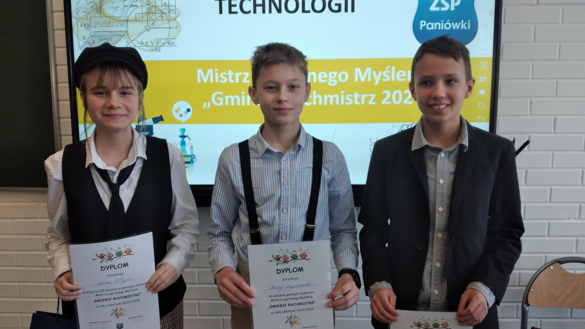 Zespół Szkolno - Przedszkolny w Chudowie Konkurs Logicznego Myślenia Poziom 3