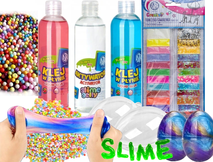Zestaw do Slime Crusher 2 kol aktywator/ akcesoria - 12097658034 Jak Się Robi Aktywator Do Slime