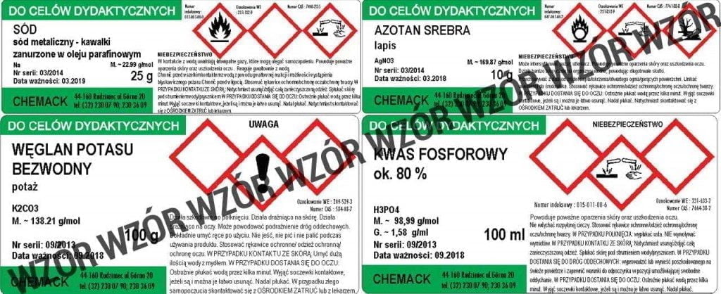 Zestaw odczynników i chemikaliów do nauki chemii w szkołach średnich Zestaw Odczynników I Chemikaliów Do Nauki Chemii W Szkołach Podstawowych
