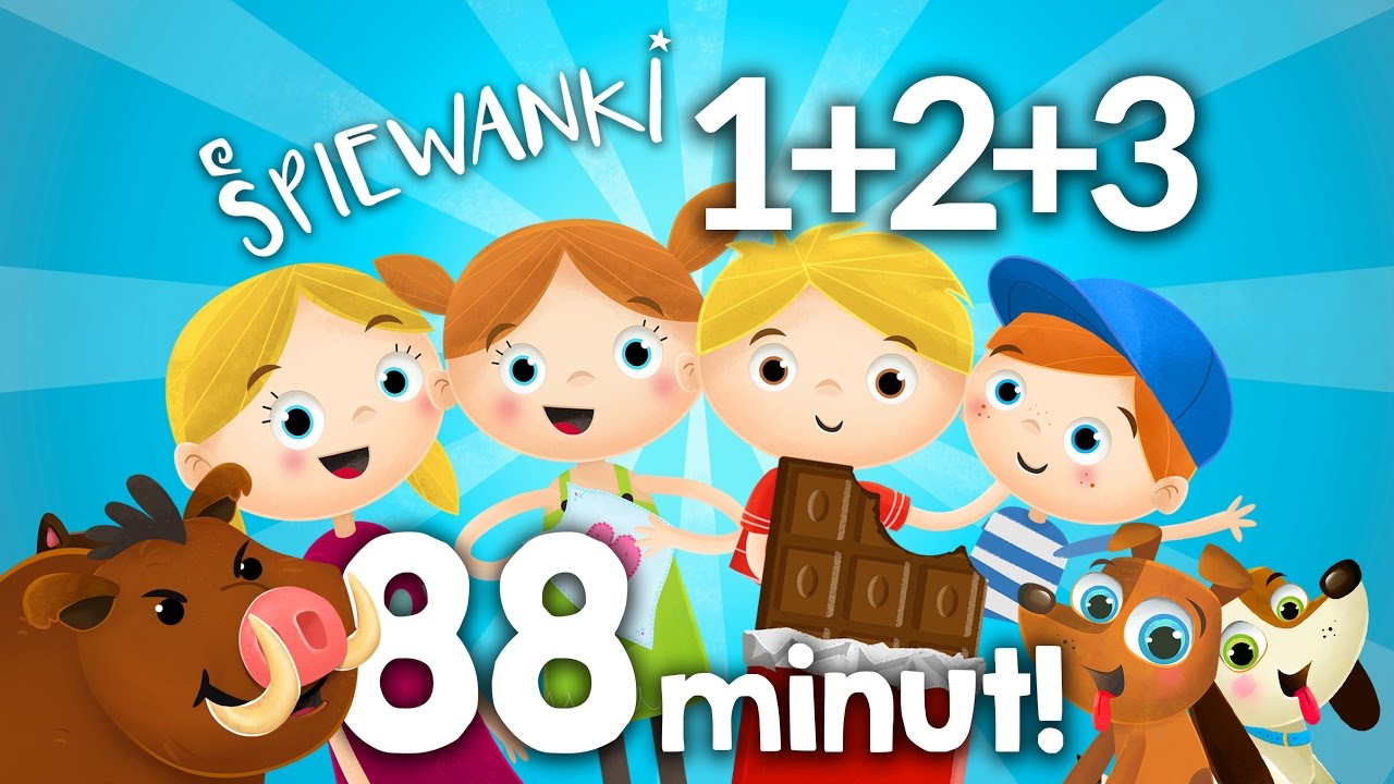 ZESTAW PIOSENEK DLA DZIECI 88 minut. 1+2+3 płyta Śpiewanki.tv Fajne Piosenki Dla Dzieci 9 10 Lat