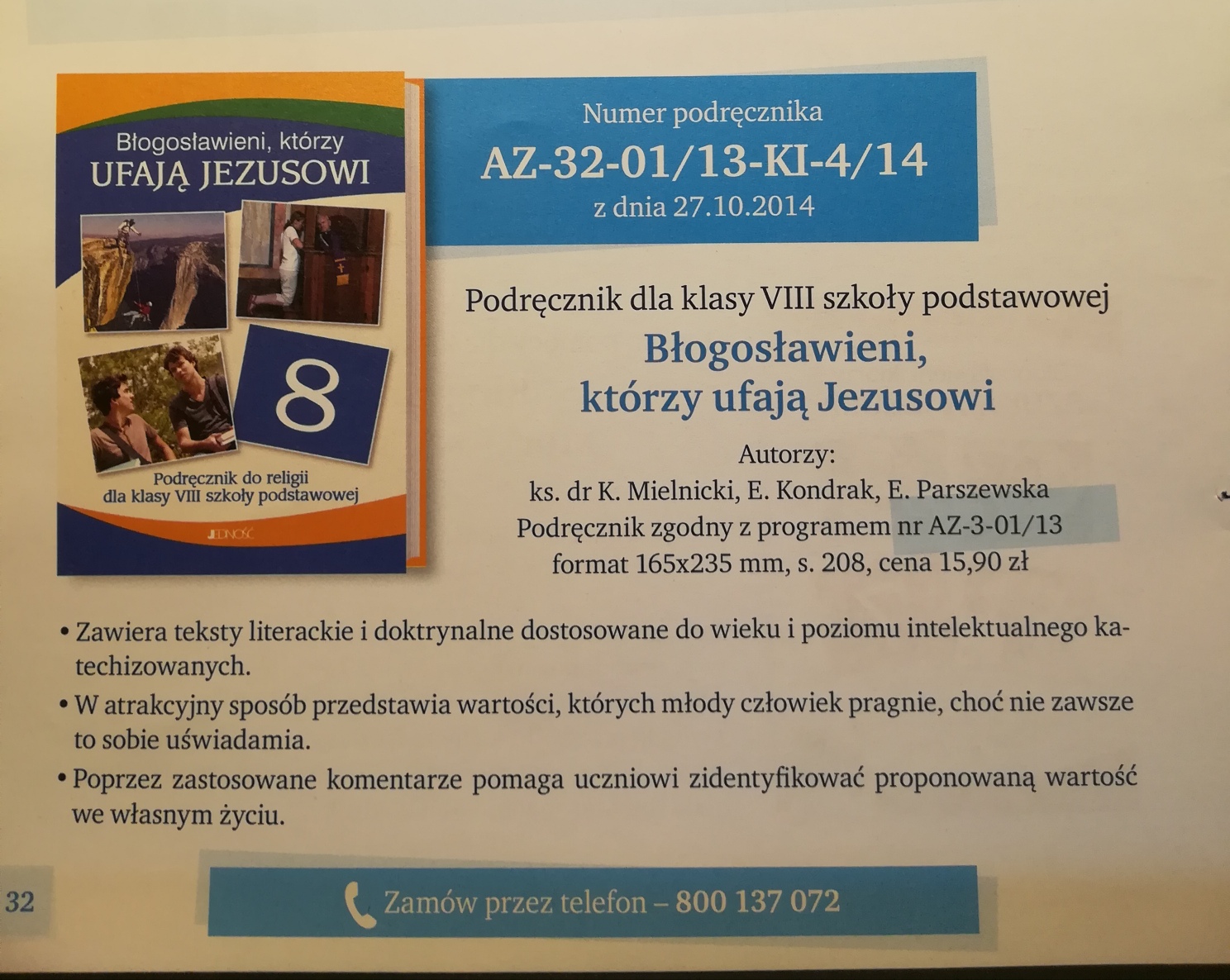 Zestaw podręczników do religii na rok 2020/21 Podręcznik Do Religii Klasa 8 Aby Nie Ustać W Drodze