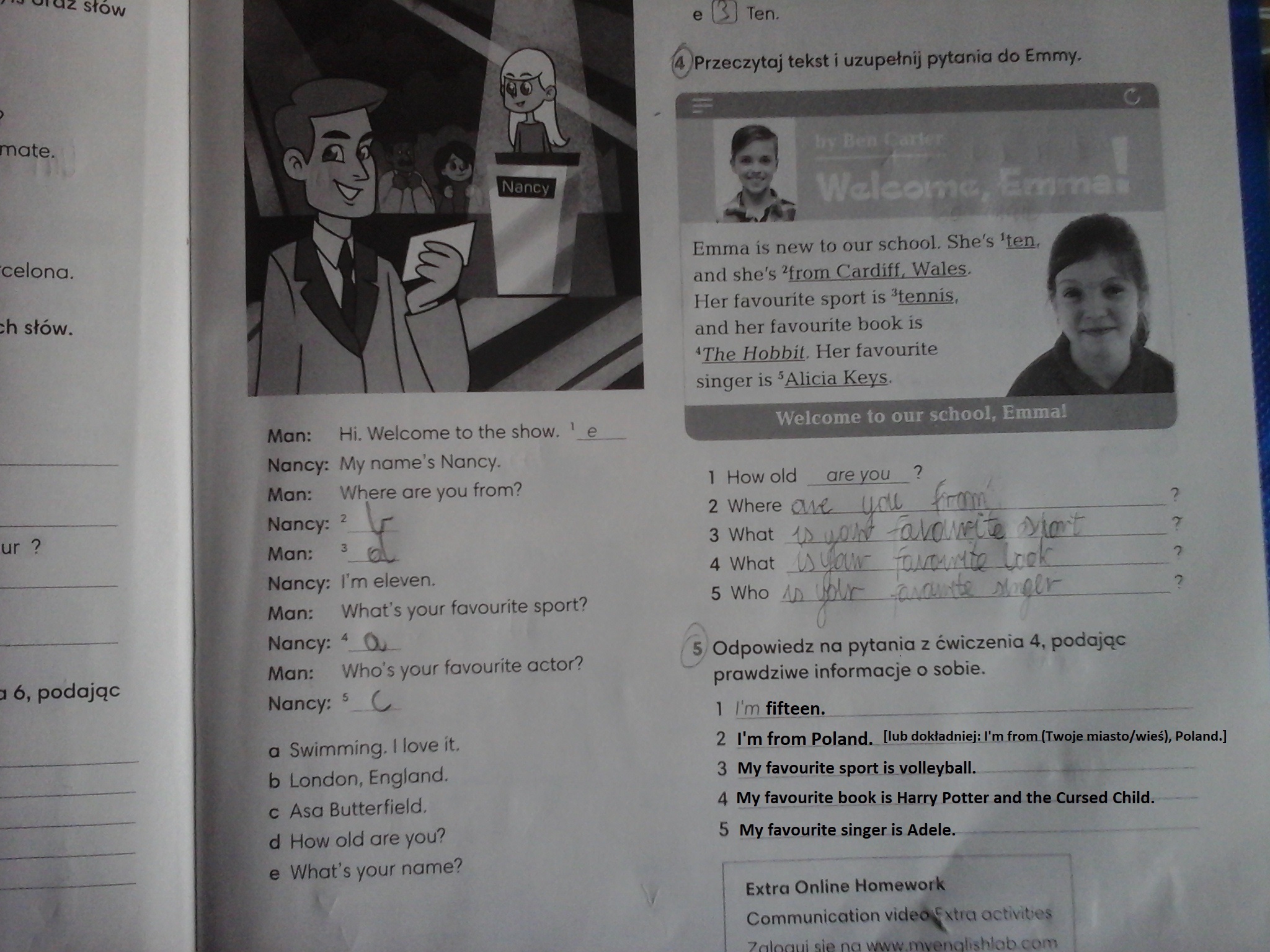Zeszyt ćwiczeń English Class klasa 4 zad. 5 str.17 - Brainly.pl Angielski Kl 4 Unit 5 Test