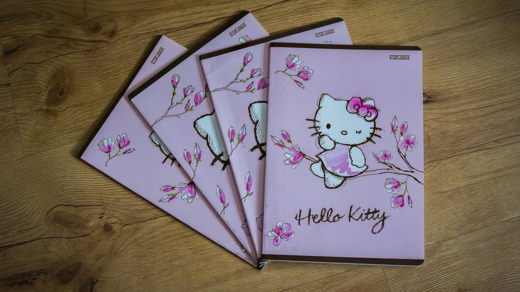 Zeszyty w dwie linie 16 kartkowe 4 szt Hello Kit - 7520519222 Okładki Na Zeszyty 16 Kartkowe