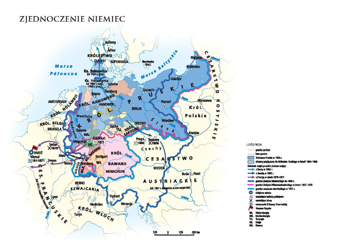 Zjednoczenie niemiec , Zjednoczenie Niemiec (niem. deutsche Vereinigung Zjednoczenie Włoch I Niemiec Notatka