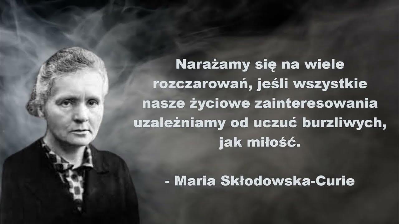 Informacje Na Temat Marii Skłodowskiej Curie