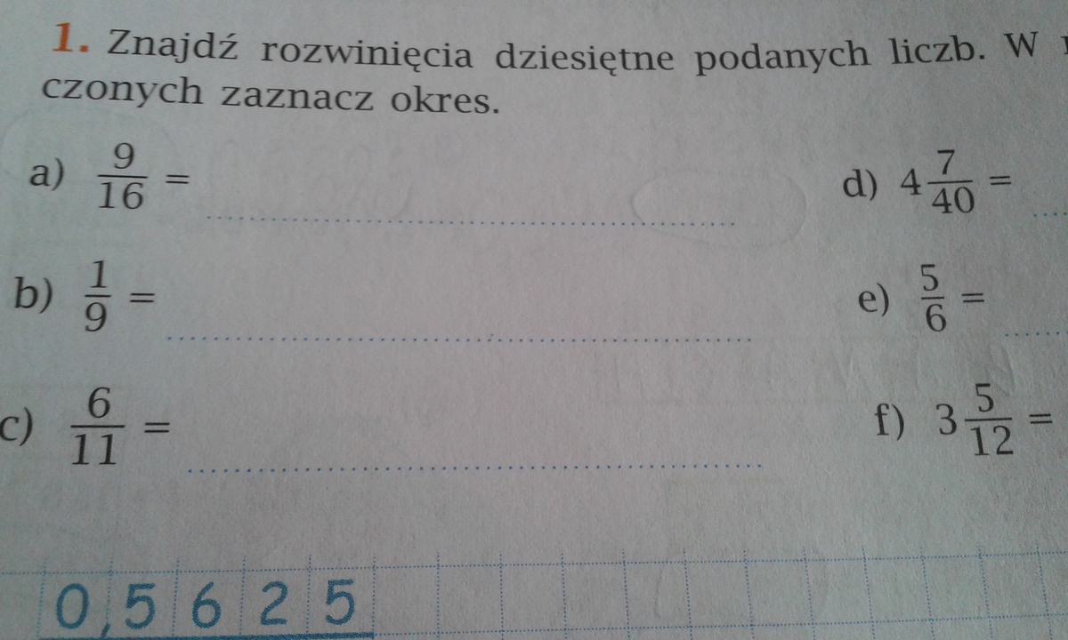 Znajdz Rozwinięcia Dziesiętne Podanych Liczb Znajdz Rozwiniecie Dziesietne Podanych Liczb 23