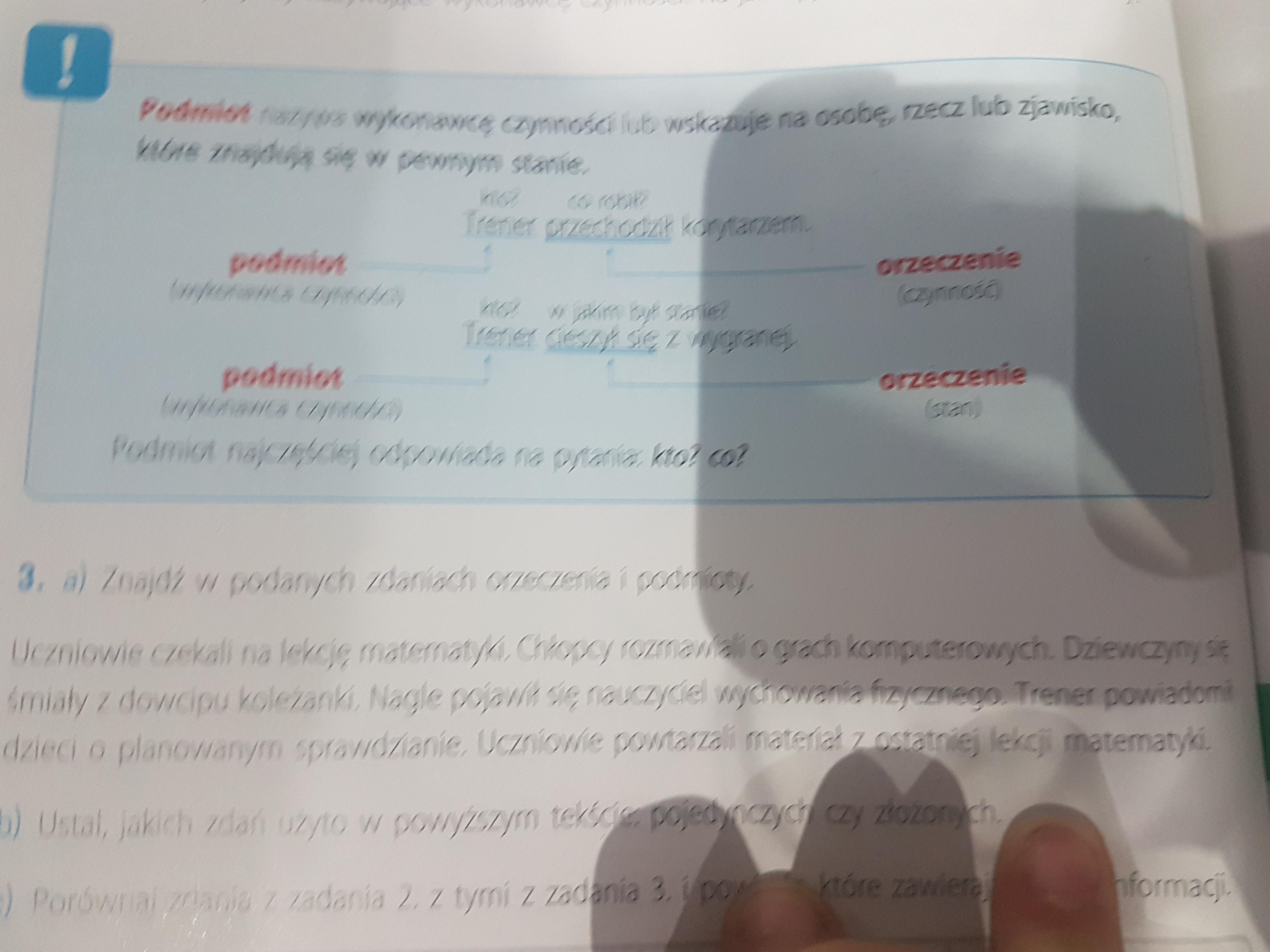 Znajdź w podanych zdaniach orzeczenia i podmioty - Brainly.pl W Podanych Zdaniach Podkreśl Podmioty I Orzeczenia